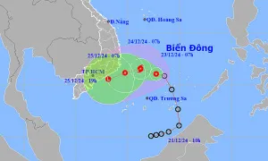Áp thấp nhiệt đới hướng Nam Trung Bộ Áp thấp nhiệt đới hướng Nam Trung Bộ